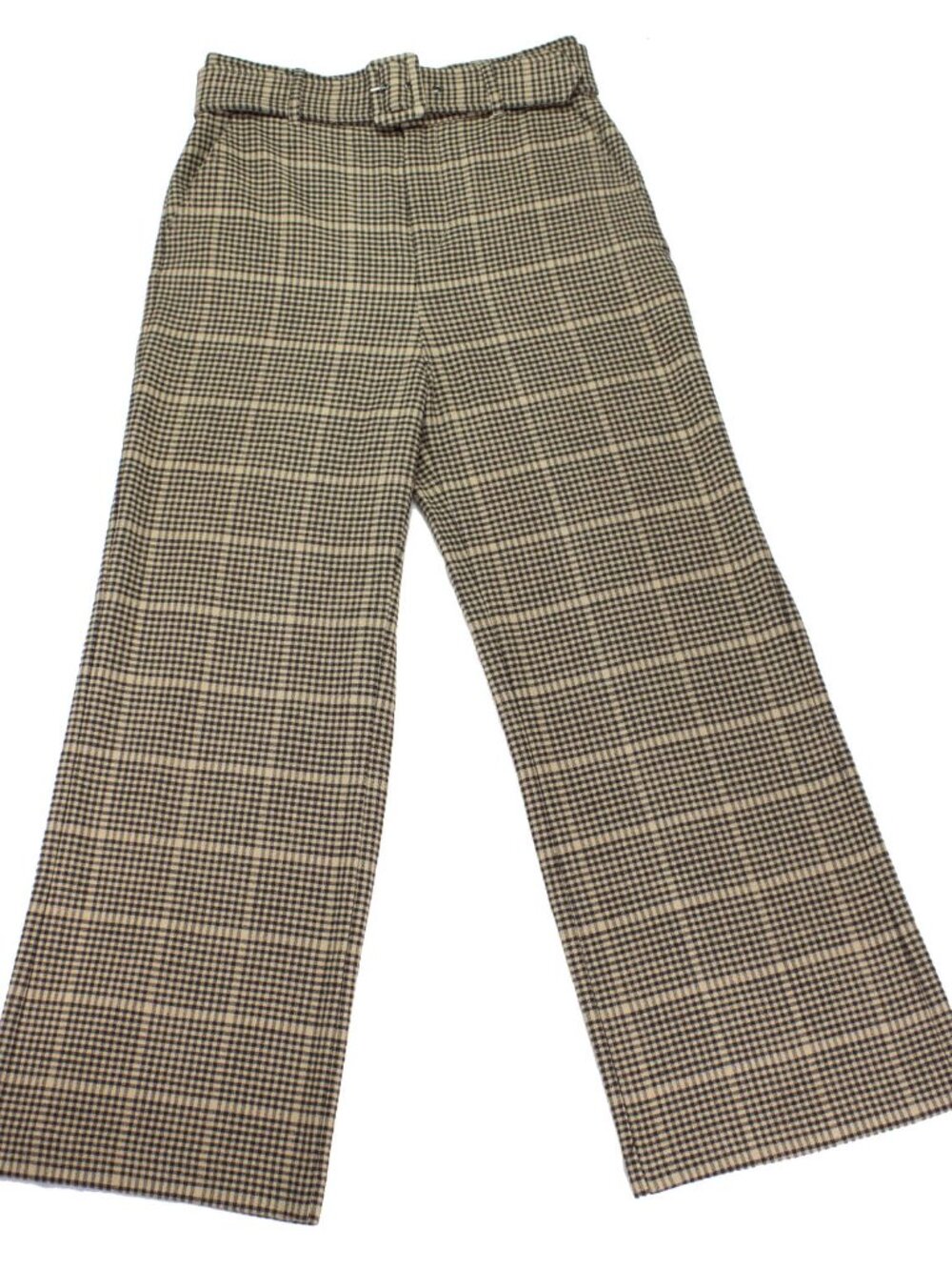 Joie Houndstooth Wide Leg Trousers, Size 6, Removable Belt